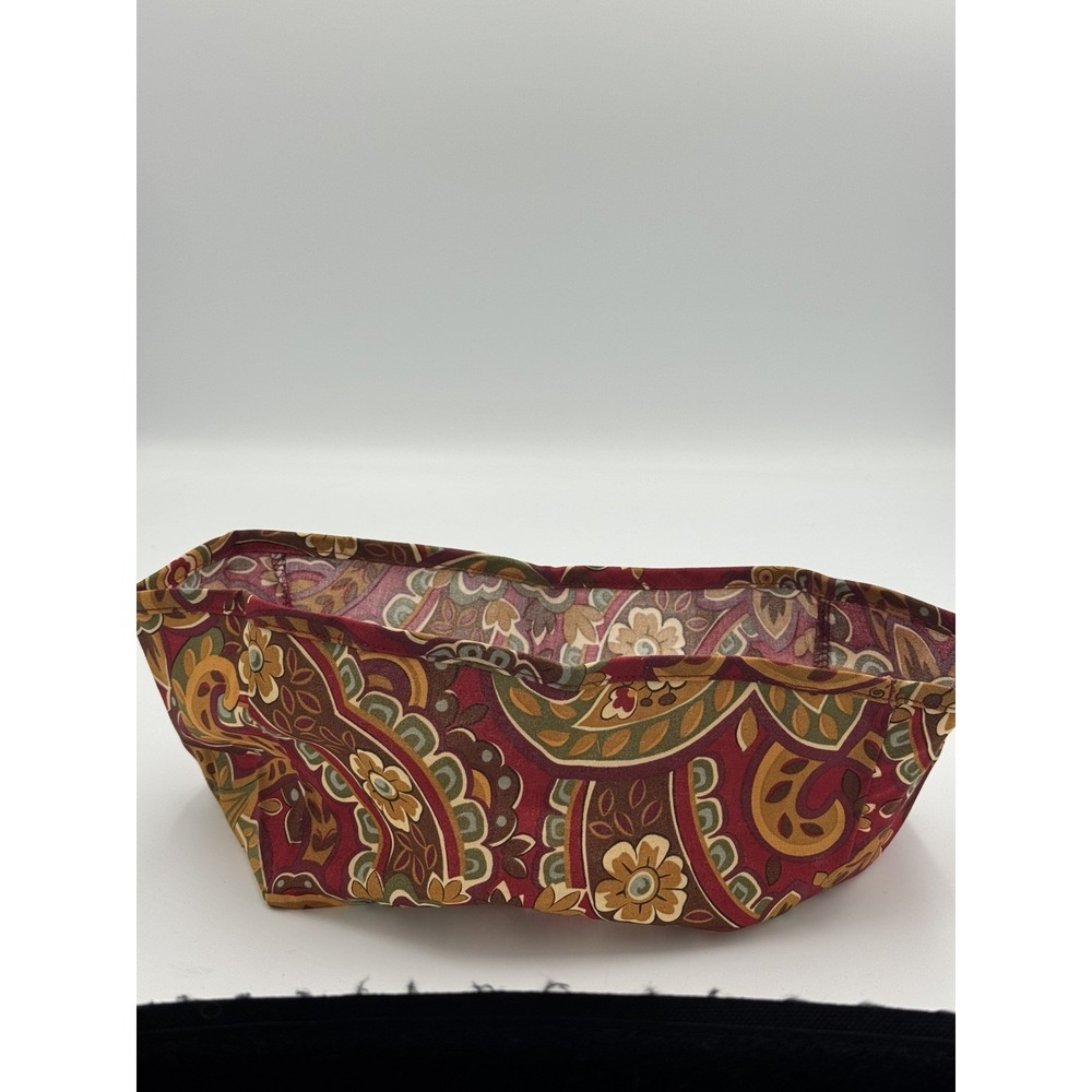 Longaberger~ Crimson Hill Fabric Liner (ONLY) for Small Oval Bowl Basket 8x5x5